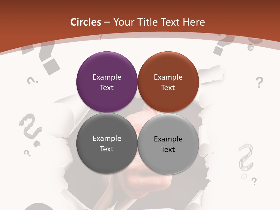 Karriere Erfolg Hand PowerPoint Template