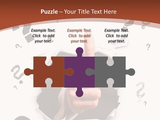 Karriere Erfolg Hand PowerPoint Template