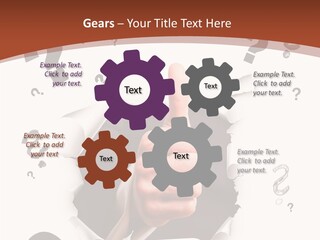 Karriere Erfolg Hand PowerPoint Template