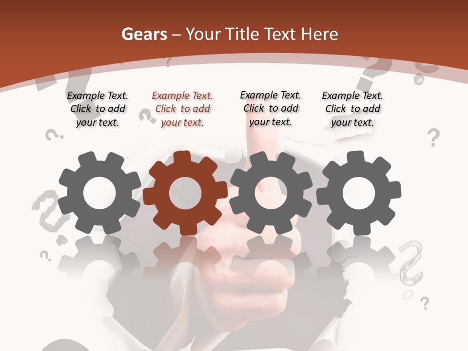 Karriere Erfolg Hand PowerPoint Template