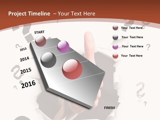 Karriere Erfolg Hand PowerPoint Template