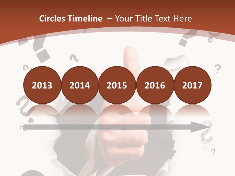 Karriere Erfolg Hand PowerPoint Template
