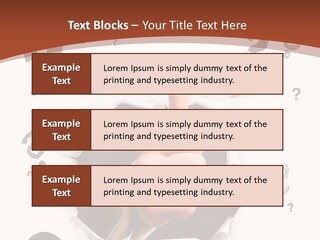 Karriere Erfolg Hand PowerPoint Template