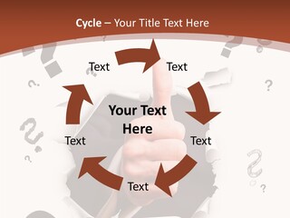 Karriere Erfolg Hand PowerPoint Template