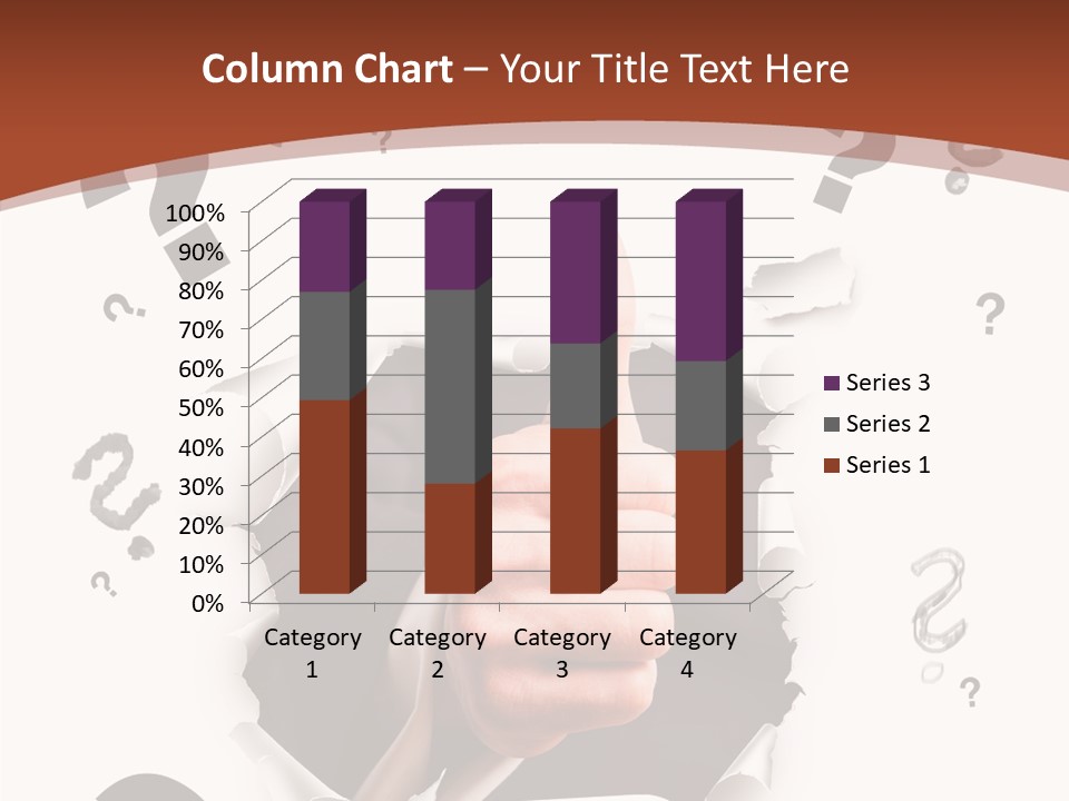 Karriere Erfolg Hand PowerPoint Template