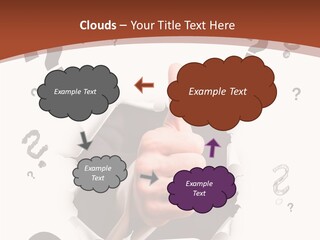 Karriere Erfolg Hand PowerPoint Template