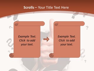 Karriere Erfolg Hand PowerPoint Template