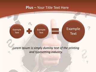 Karriere Erfolg Hand PowerPoint Template