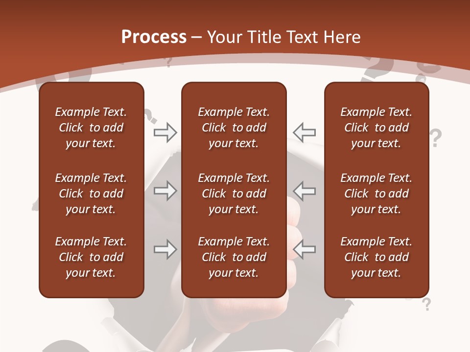Karriere Erfolg Hand PowerPoint Template