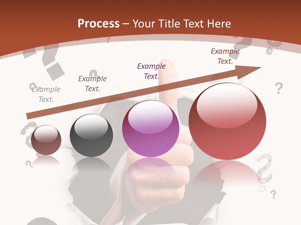 Karriere Erfolg Hand PowerPoint Template