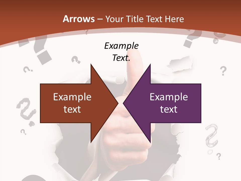 Karriere Erfolg Hand PowerPoint Template