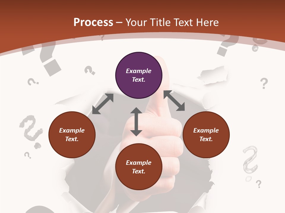 Karriere Erfolg Hand PowerPoint Template