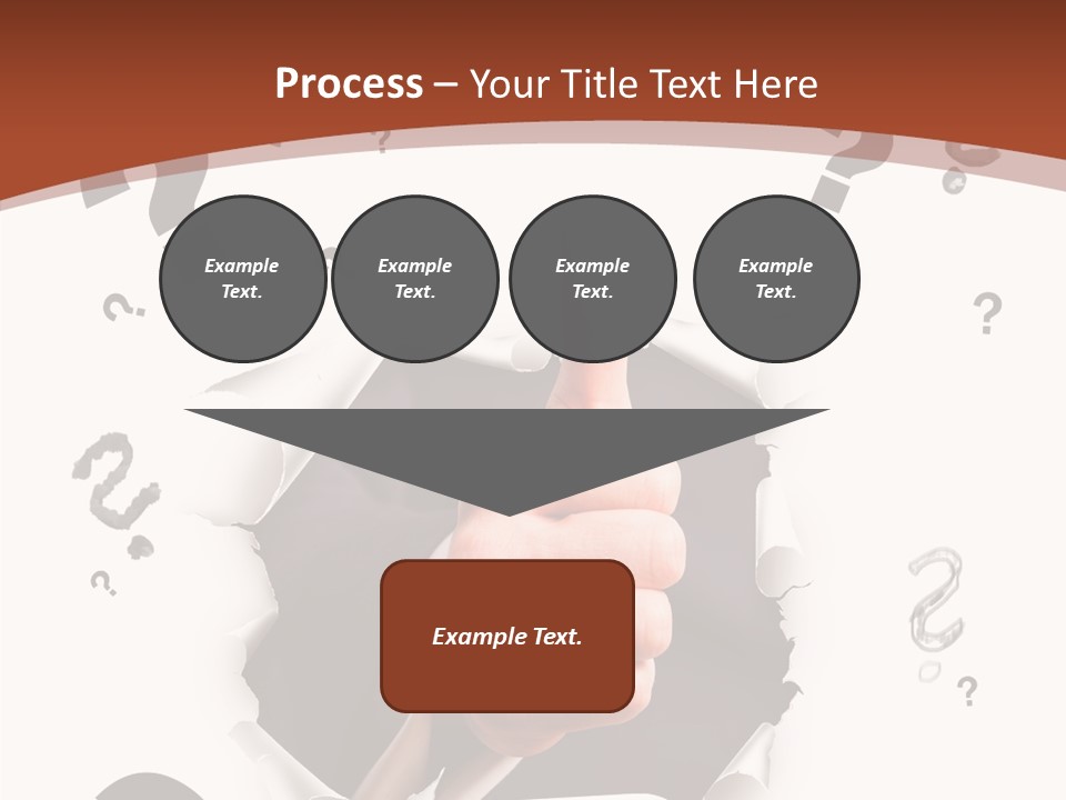 Karriere Erfolg Hand PowerPoint Template