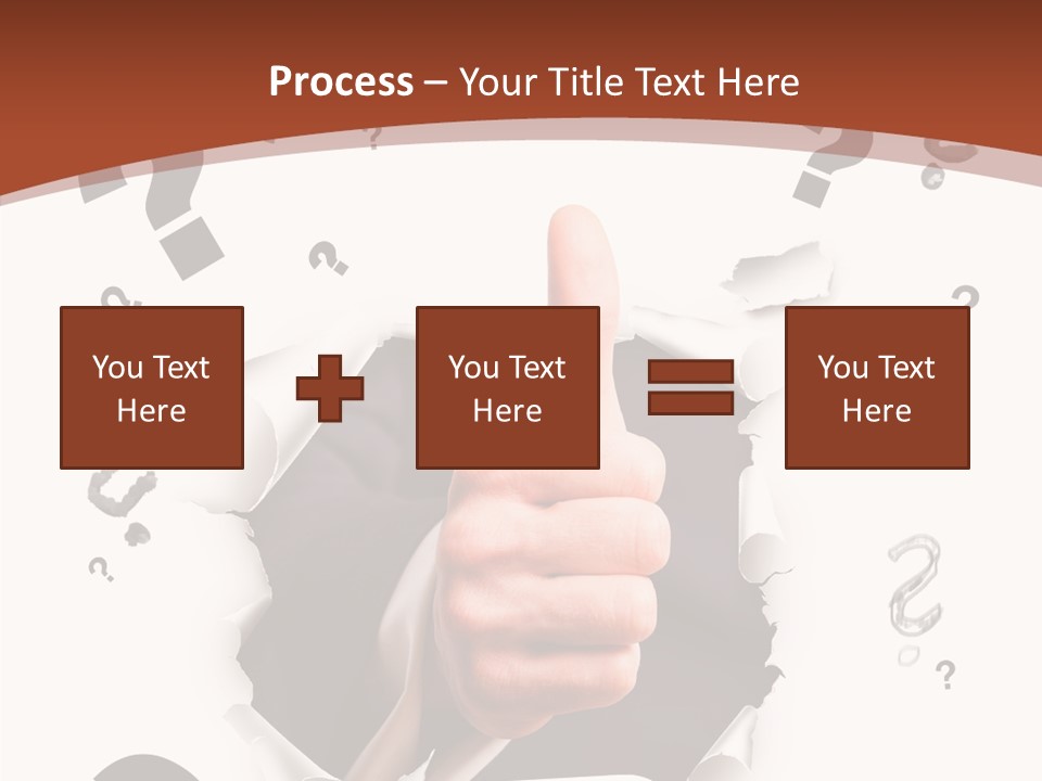 Karriere Erfolg Hand PowerPoint Template