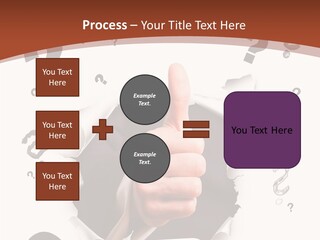 Karriere Erfolg Hand PowerPoint Template