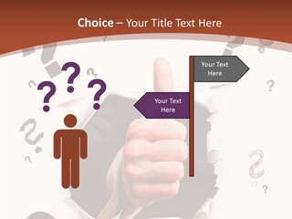 Karriere Erfolg Hand PowerPoint Template
