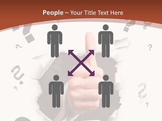 Karriere Erfolg Hand PowerPoint Template