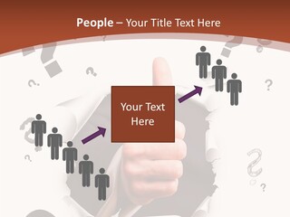 Karriere Erfolg Hand PowerPoint Template