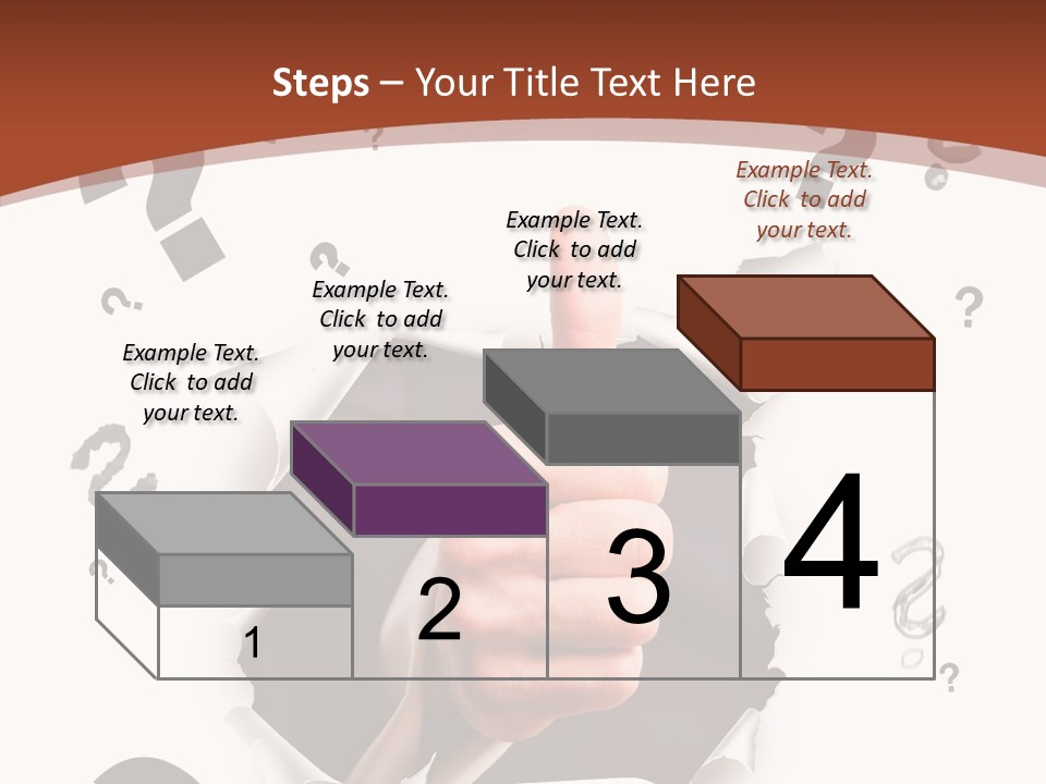 Karriere Erfolg Hand PowerPoint Template