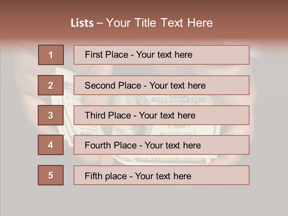 Reward Dollars Value PowerPoint Template