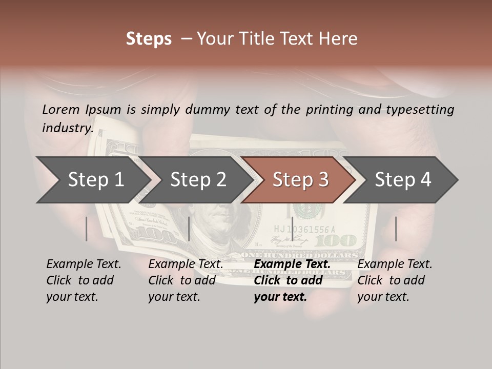 Reward Dollars Value PowerPoint Template