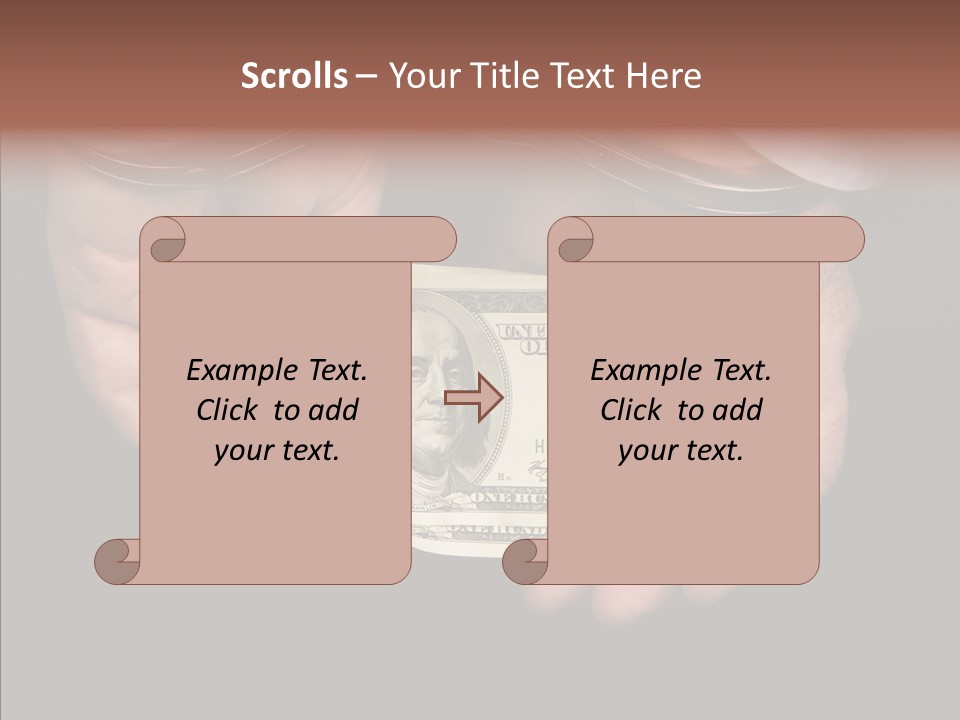 Reward Dollars Value PowerPoint Template