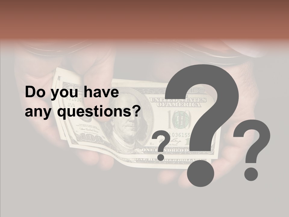 Reward Dollars Value PowerPoint Template