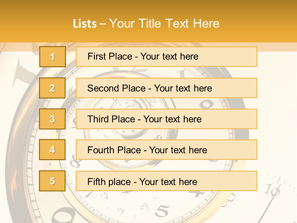 Day Chronometer Second PowerPoint Template