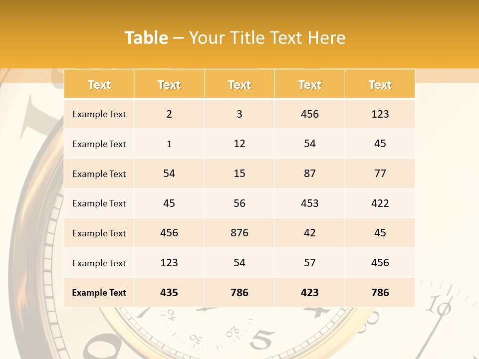 Day Chronometer Second PowerPoint Template