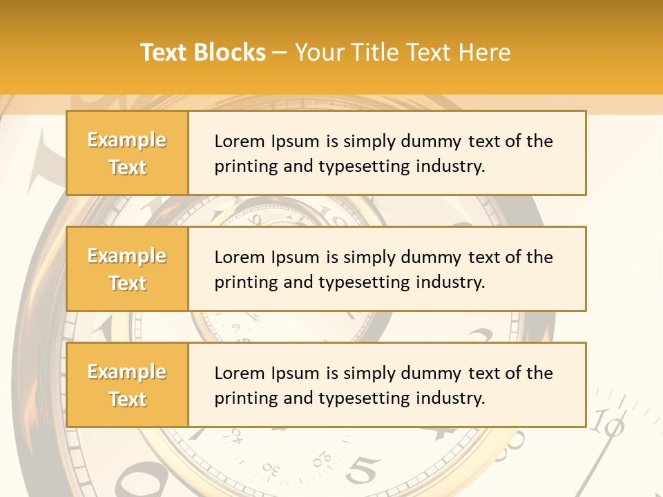 Day Chronometer Second PowerPoint Template