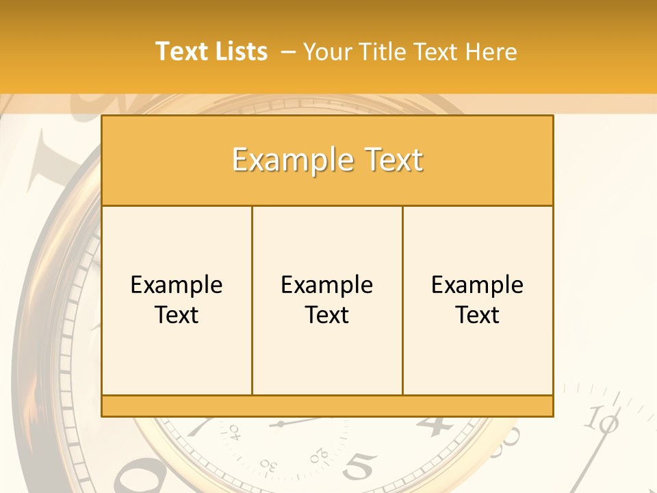 Day Chronometer Second PowerPoint Template