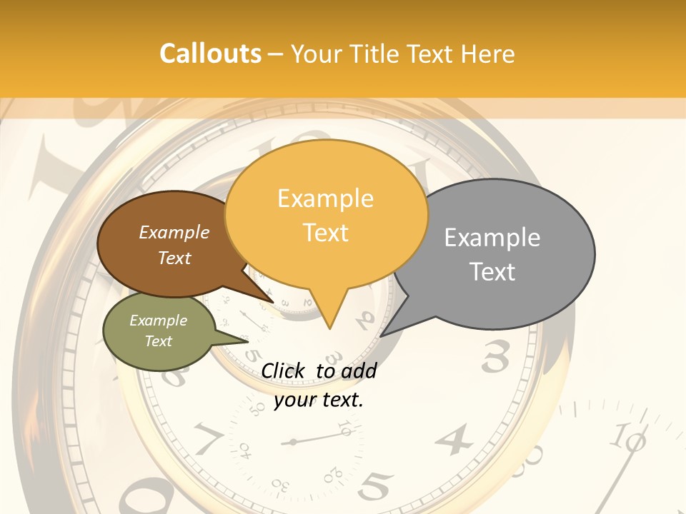 Day Chronometer Second PowerPoint Template