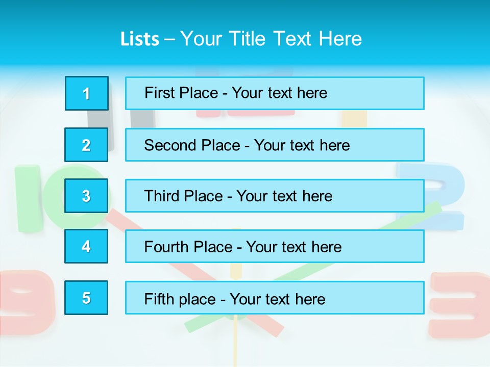 Rotation Hour Minute PowerPoint Template