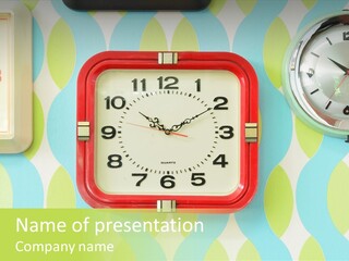 Number Watch Office PowerPoint Template