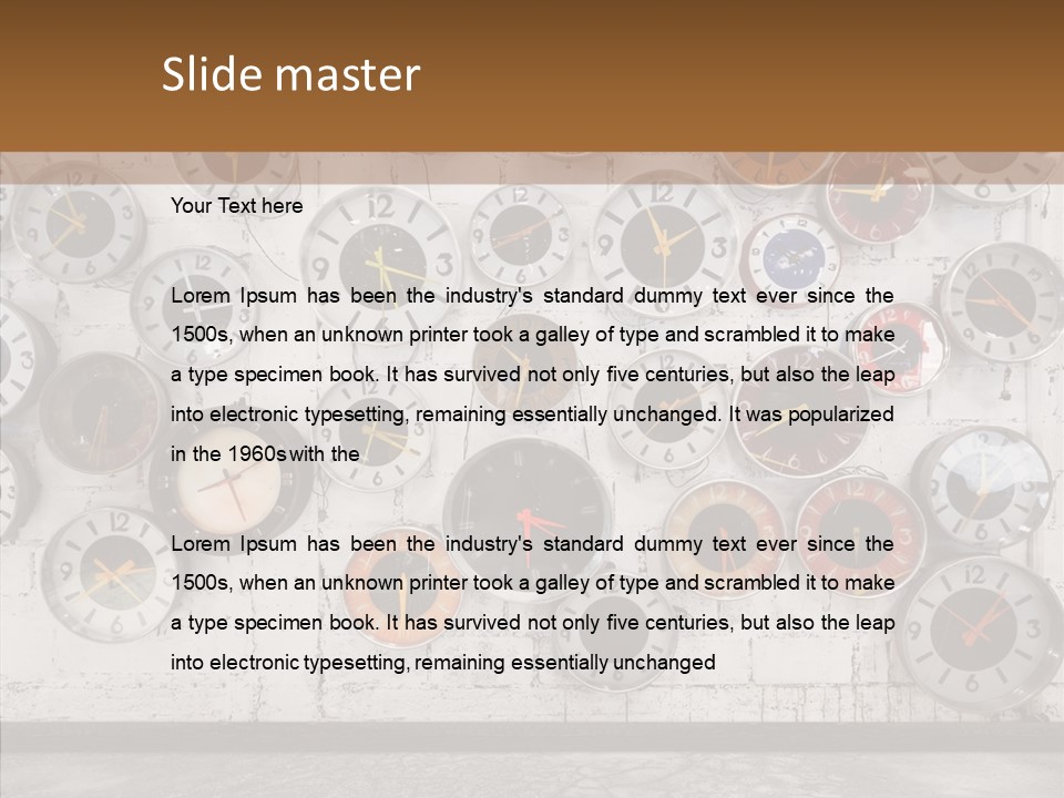 Textured Wooden Home PowerPoint Template