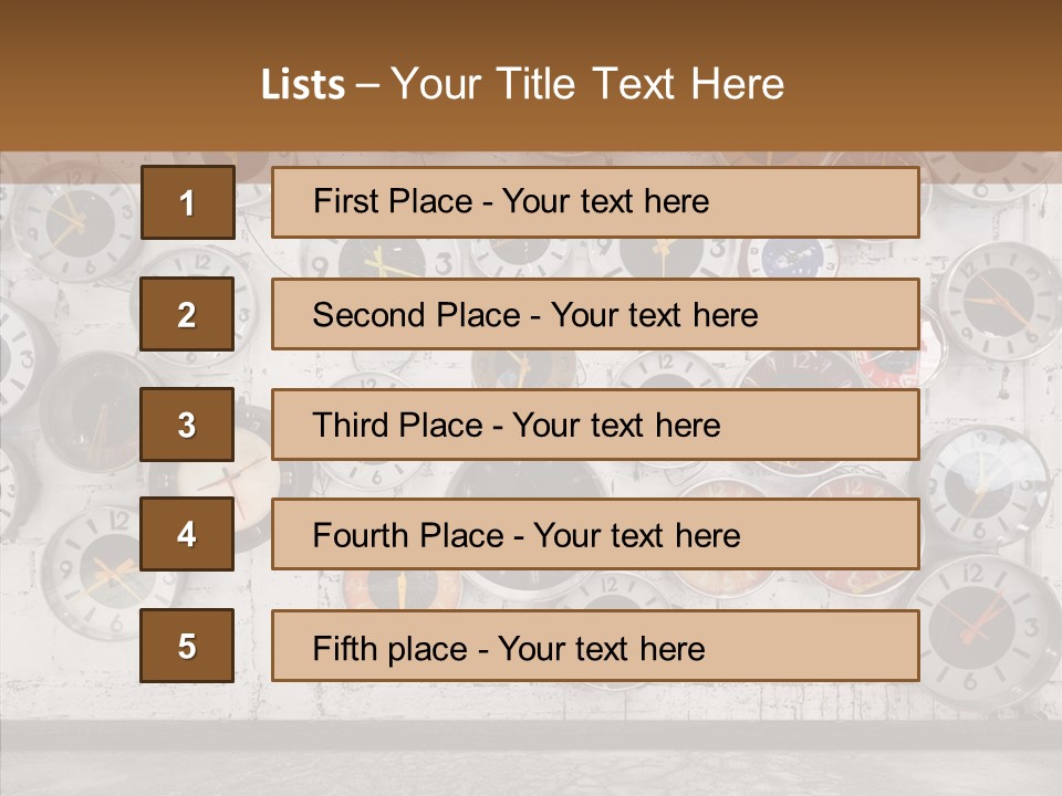 Textured Wooden Home PowerPoint Template