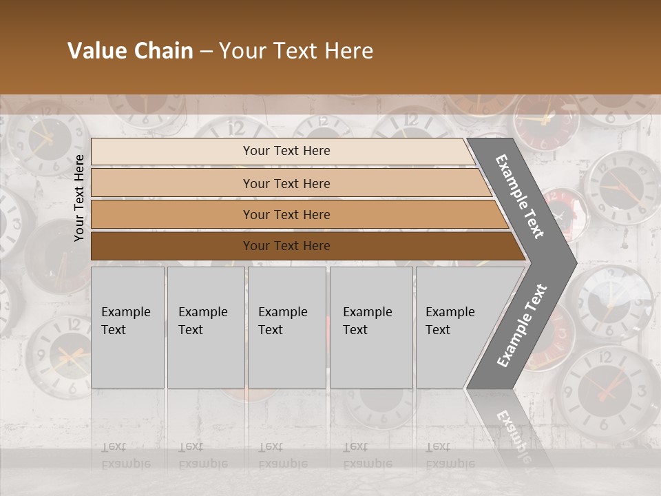 Textured Wooden Home PowerPoint Template
