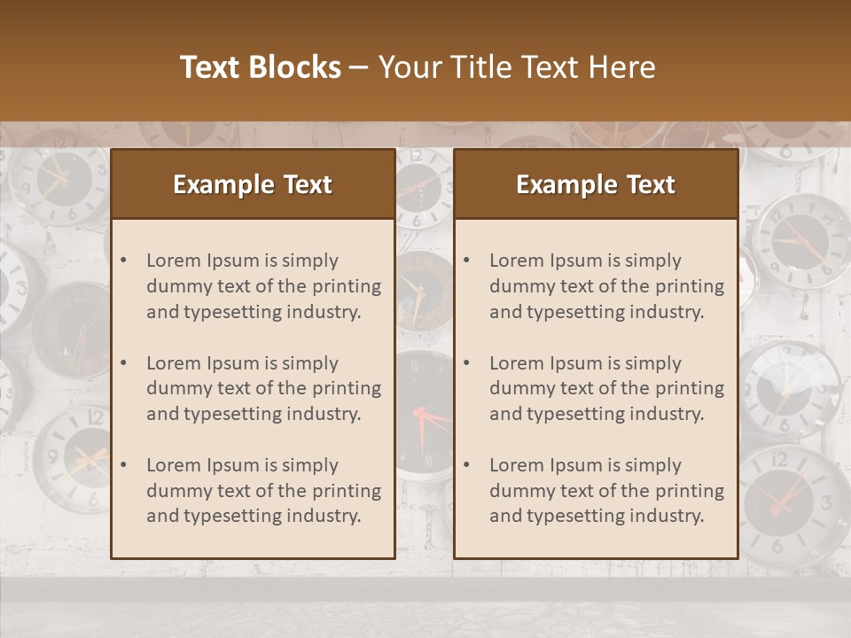 Textured Wooden Home PowerPoint Template