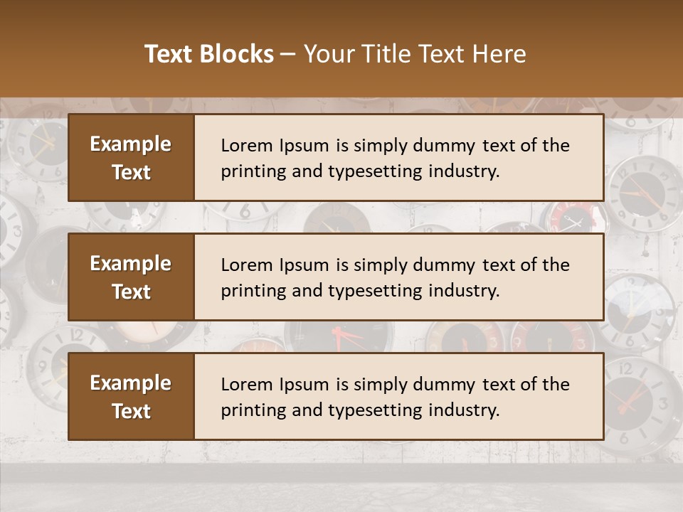 Textured Wooden Home PowerPoint Template