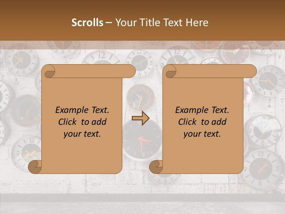 Textured Wooden Home PowerPoint Template