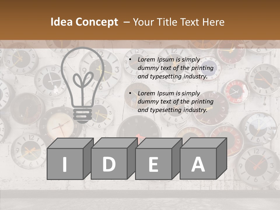 Textured Wooden Home PowerPoint Template