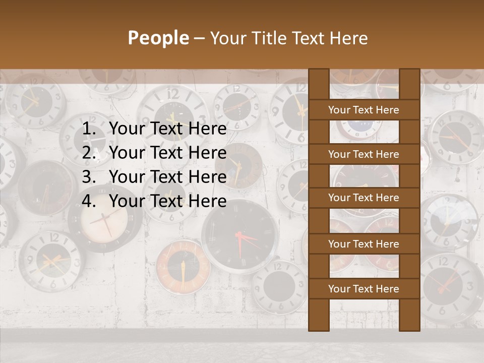 Textured Wooden Home PowerPoint Template