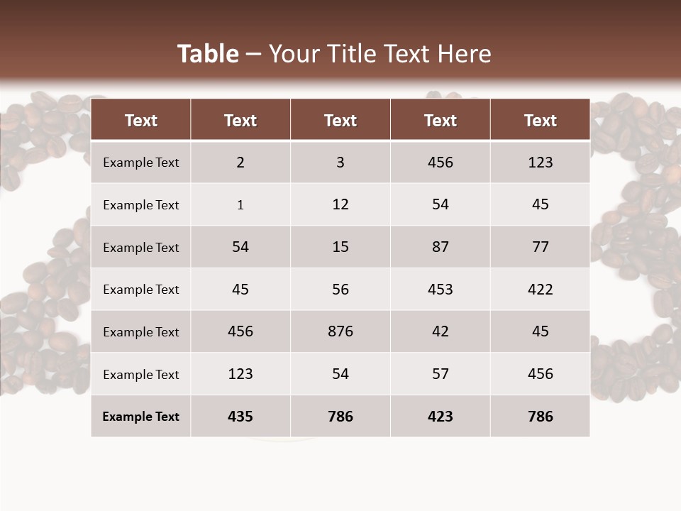 Roasted Object Grained PowerPoint Template