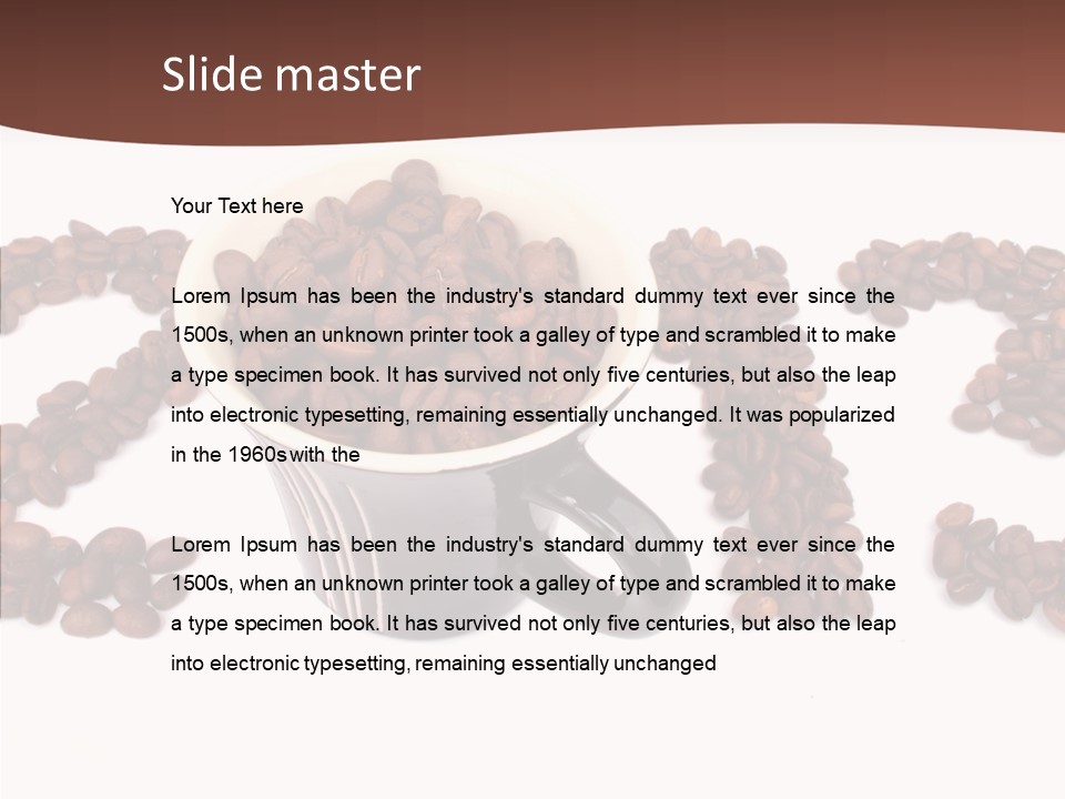 Calendar Mug Ingredient PowerPoint Template