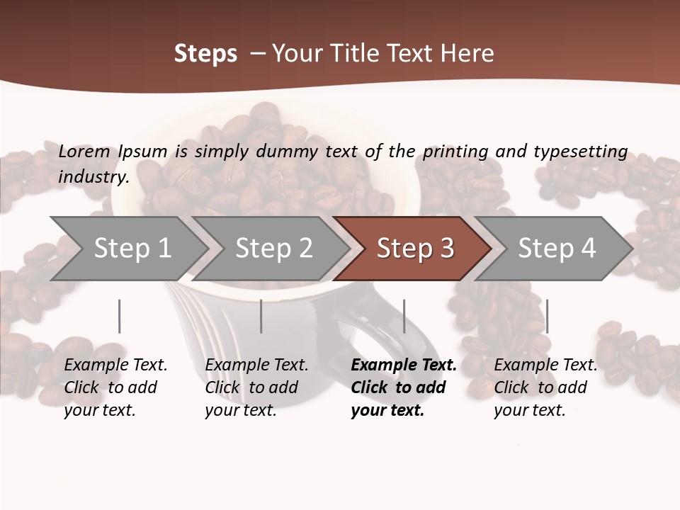Calendar Mug Ingredient PowerPoint Template