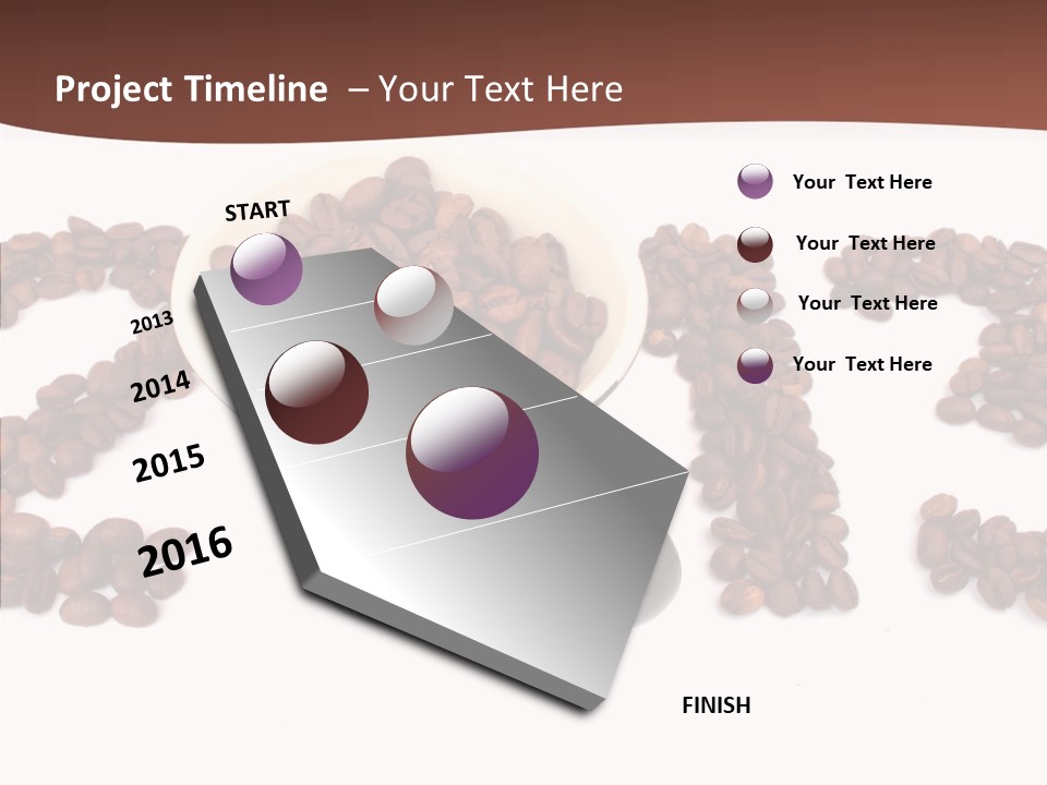 Calendar Mug Ingredient PowerPoint Template