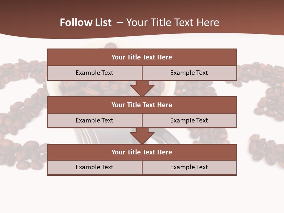 Calendar Mug Ingredient PowerPoint Template