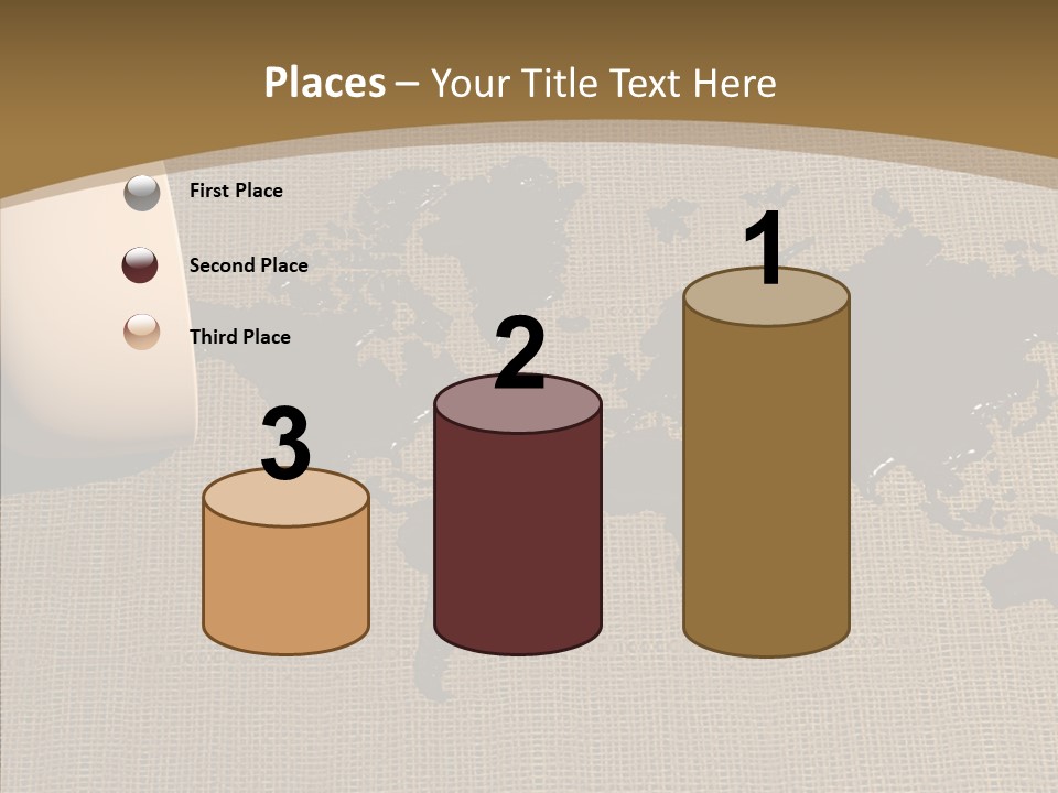 Continent Pattern Bar PowerPoint Template