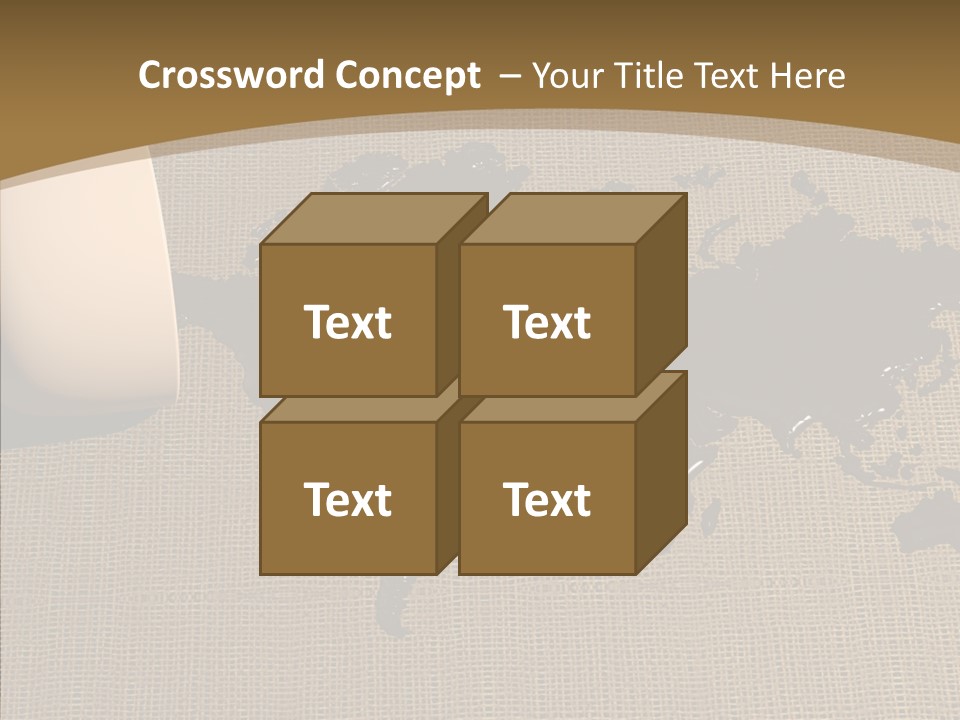 Continent Pattern Bar PowerPoint Template
