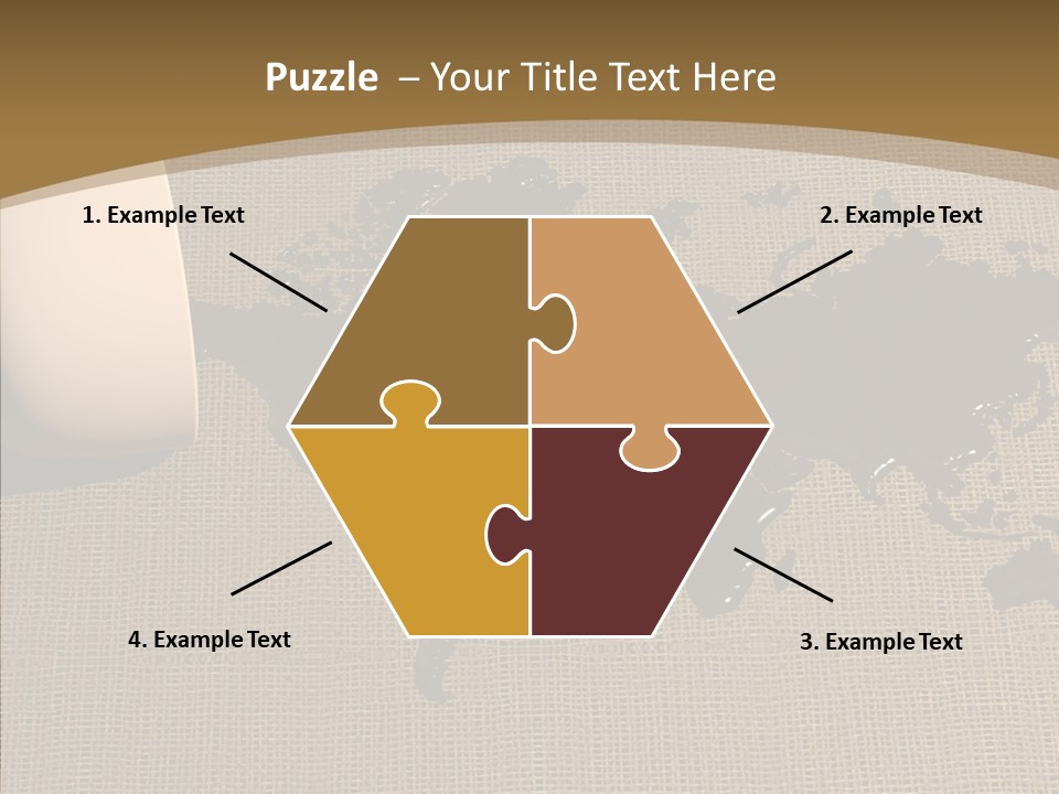 Continent Pattern Bar PowerPoint Template